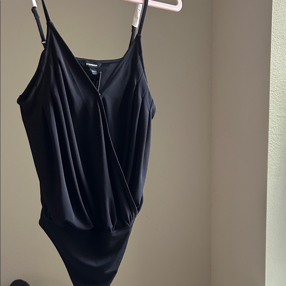 NWT Express Black V-Neck Top
